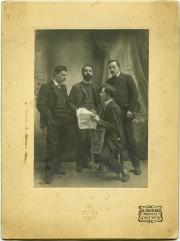 With friends in Mantua, 1898.