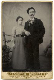 Con la moglie Carolina a Capodistria nel 1903.